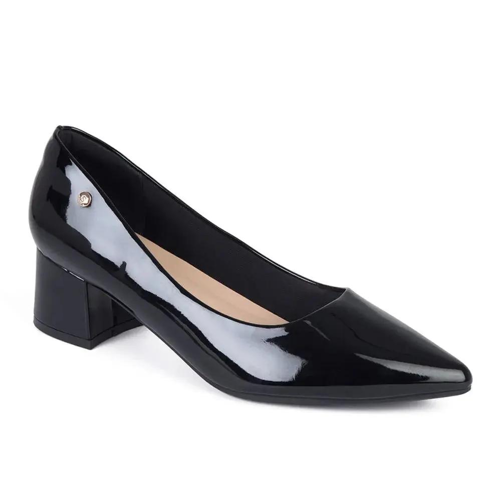 ZAPATO MUJER STHEF VESTIR NEGRO CHAROL 7903 Sthef
