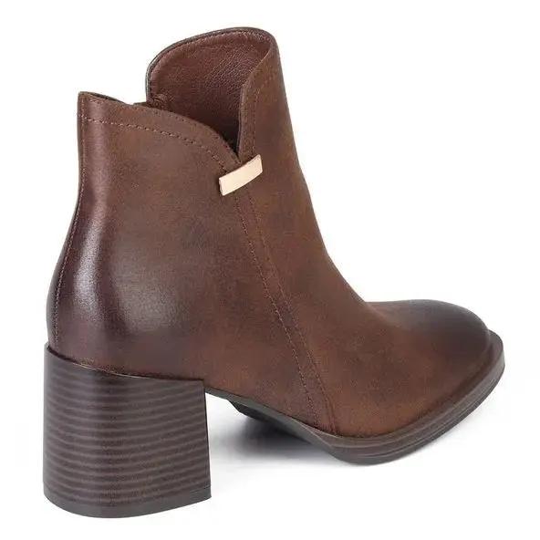 Botin Casual Mujer 7938 MARRON