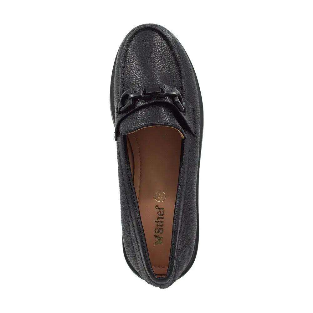 Mocasin  Mujer 8117 Negro Sthef