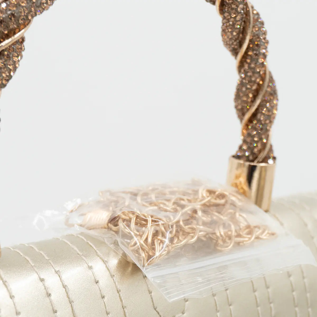 CARTERA FIESTA MUJER DORADO STHEF 8232