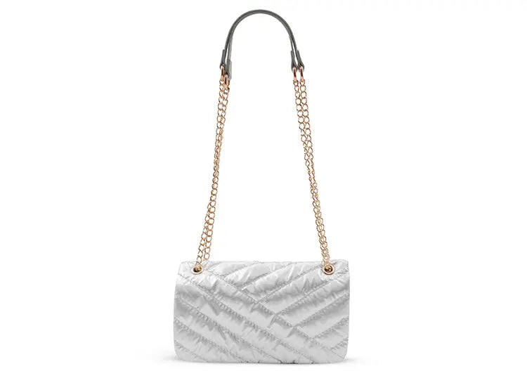 CARTERA CASUAL MUJER PLATA STHEF 8083