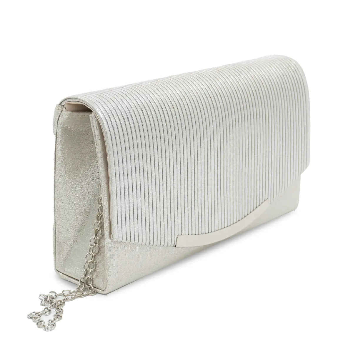 CARTERA FIESTA MUJER PLATA STHEF 8222