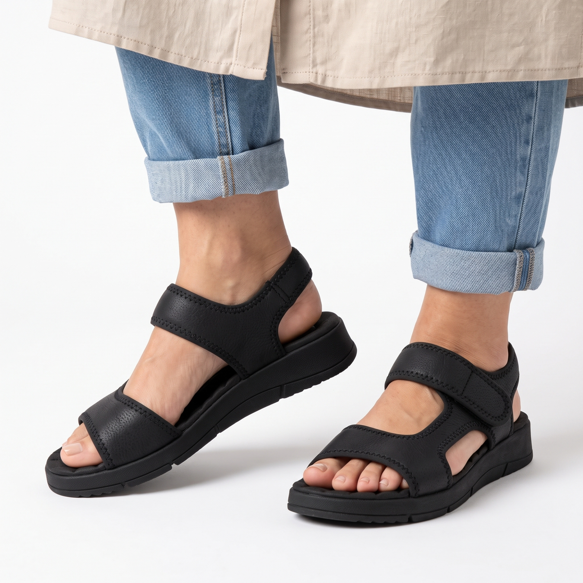 SANDALIA MUJER PICCADILLY CASUAL PRETO 57100400000019