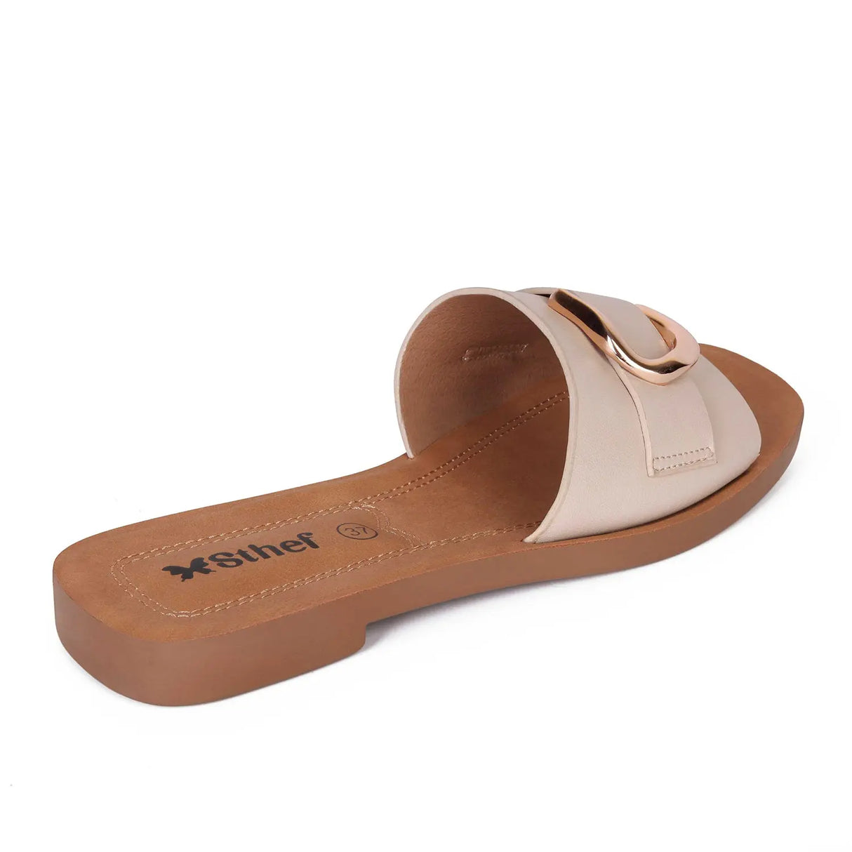 SANDALIA MUJER STHEF CASUAL BEIGE 7997