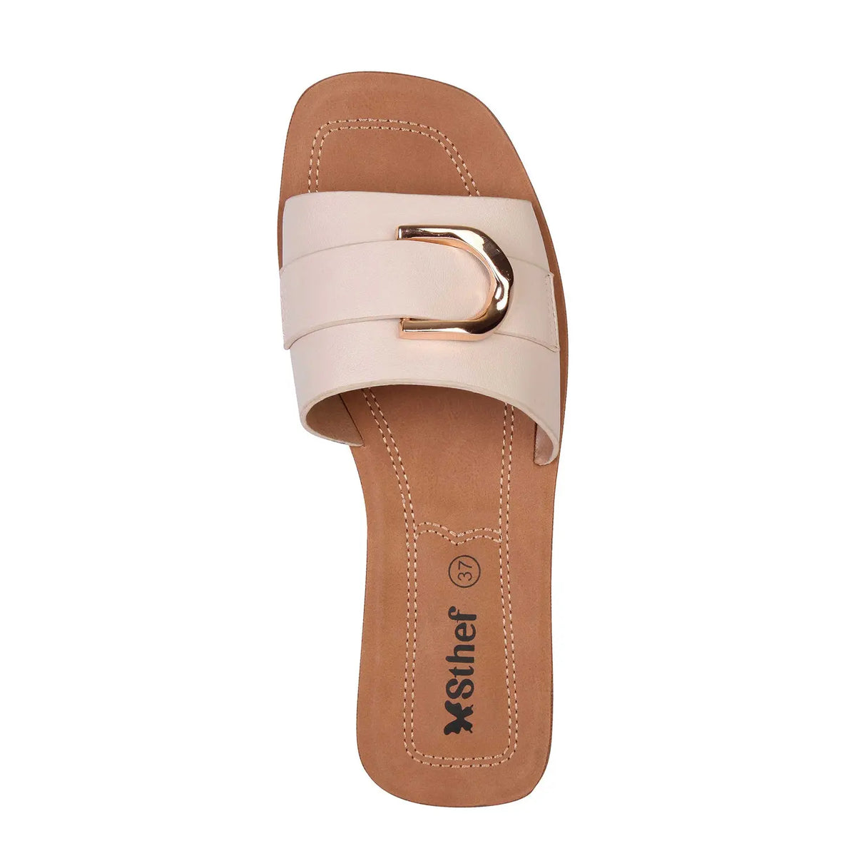 SANDALIA MUJER STHEF CASUAL BEIGE 7997