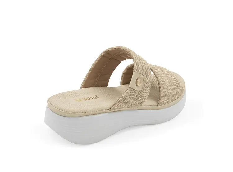 SANDALIA MUJER STHEF CASUAL BEIGE 8027