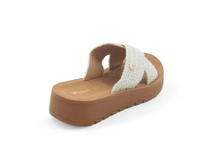 SANDALIA MUJER STHEF CASUAL BEIGE 8040