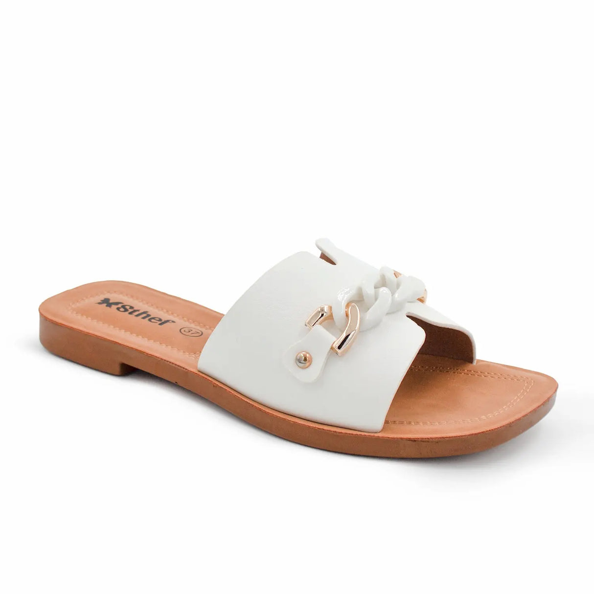 SANDALIA MUJER STHEF CASUAL BLANCO 7996