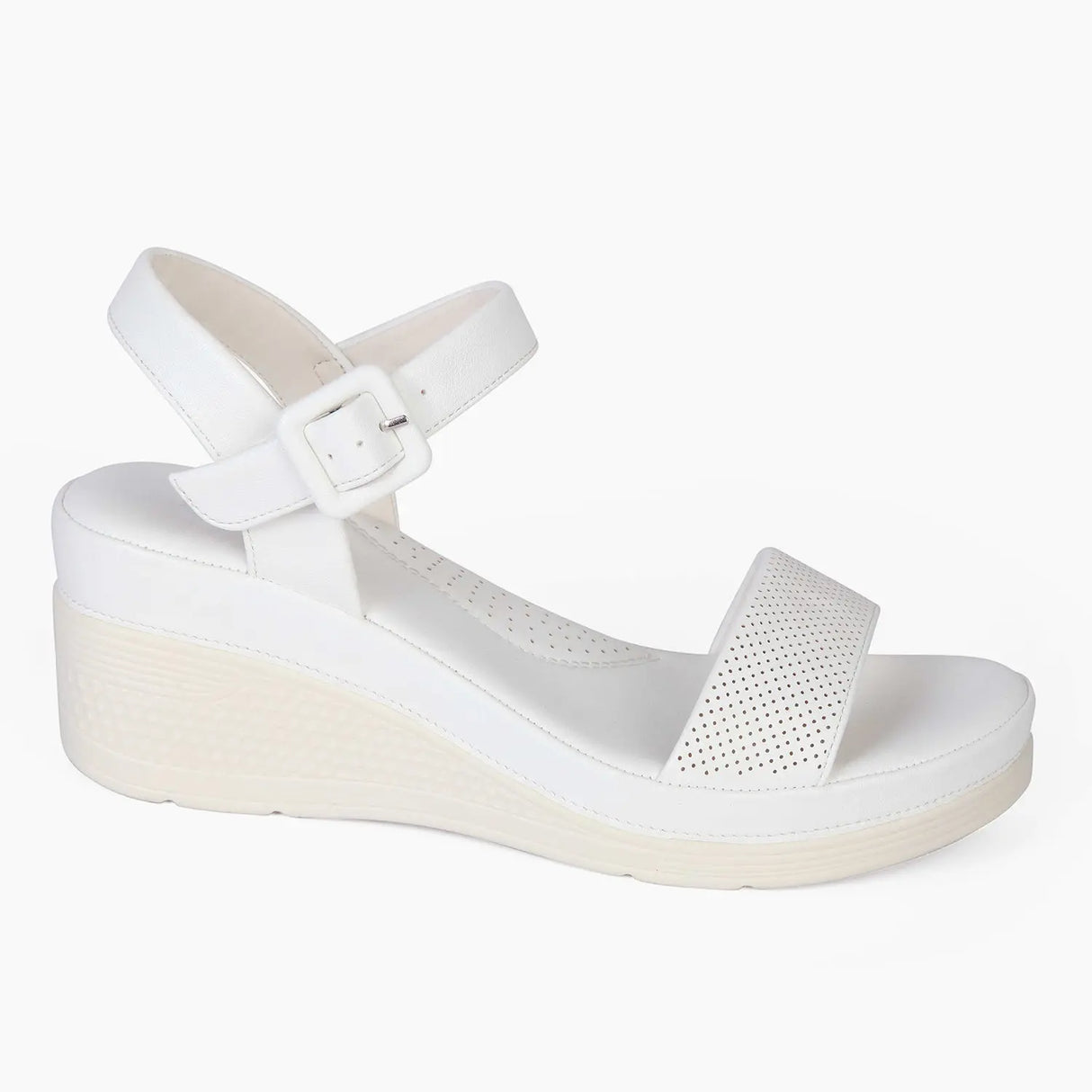 SANDALIA MUJER STHEF CASUAL BLANCO 8003