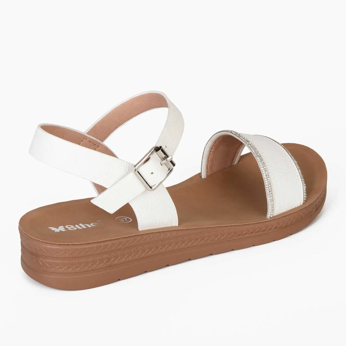 SANDALIA MUJER STHEF CASUAL BLANCO 8017