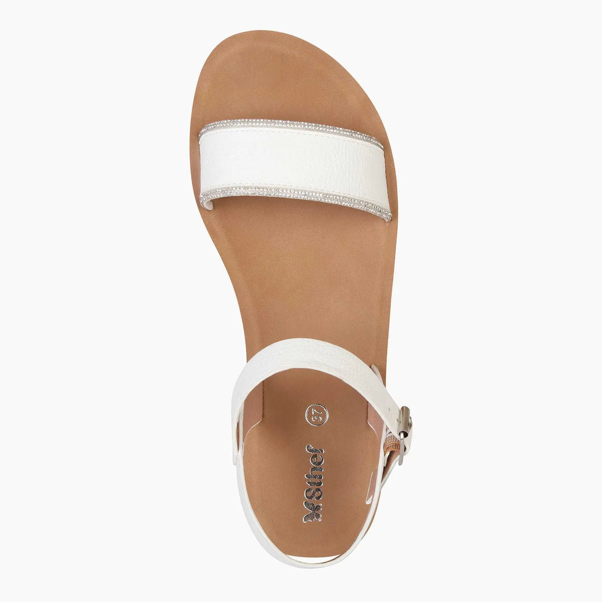 SANDALIA MUJER STHEF CASUAL BLANCO 8017