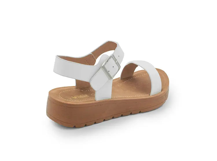 SANDALIA MUJER STHEF CASUAL BLANCO 8041