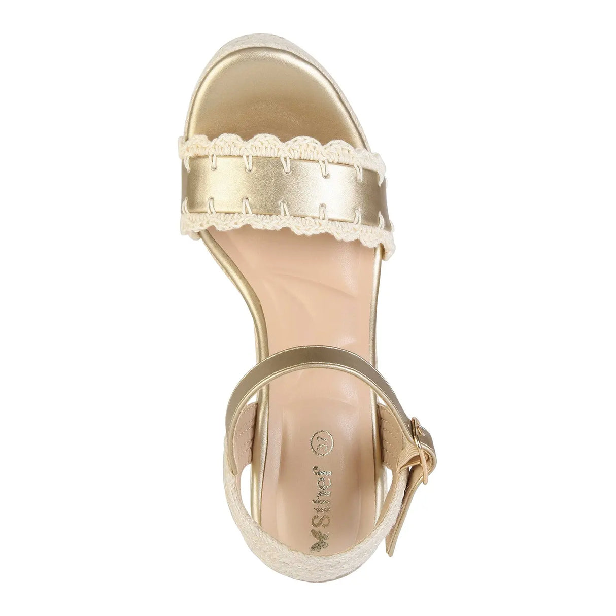 SANDALIA MUJER STHEF CASUAL DORADO 8029