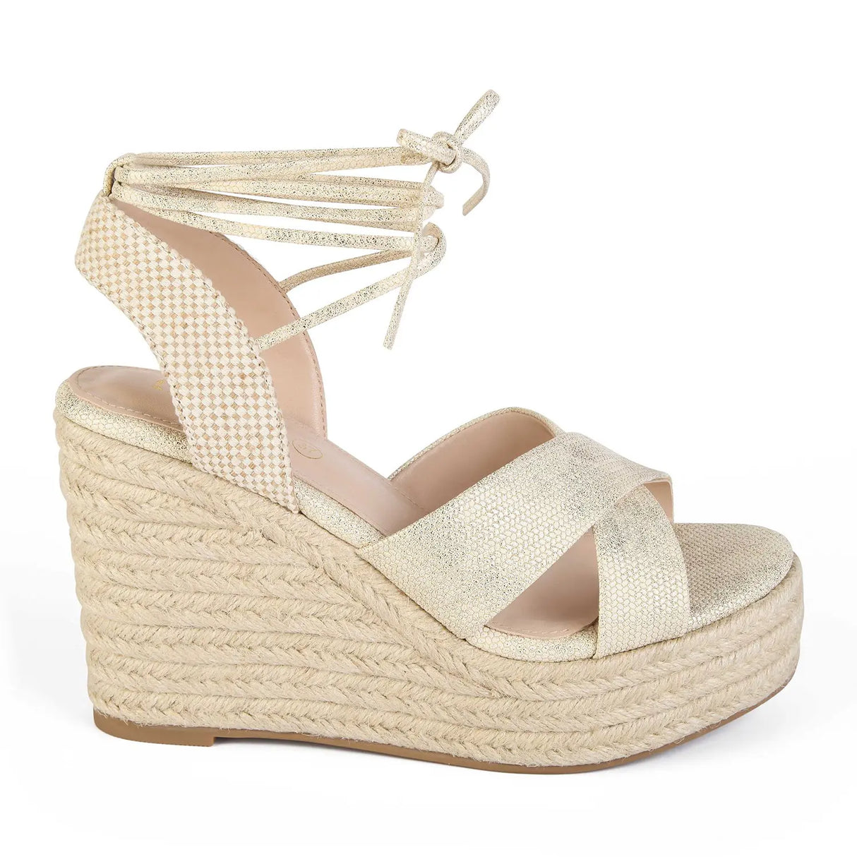 SANDALIA MUJER STHEF CASUAL DORADO 8049