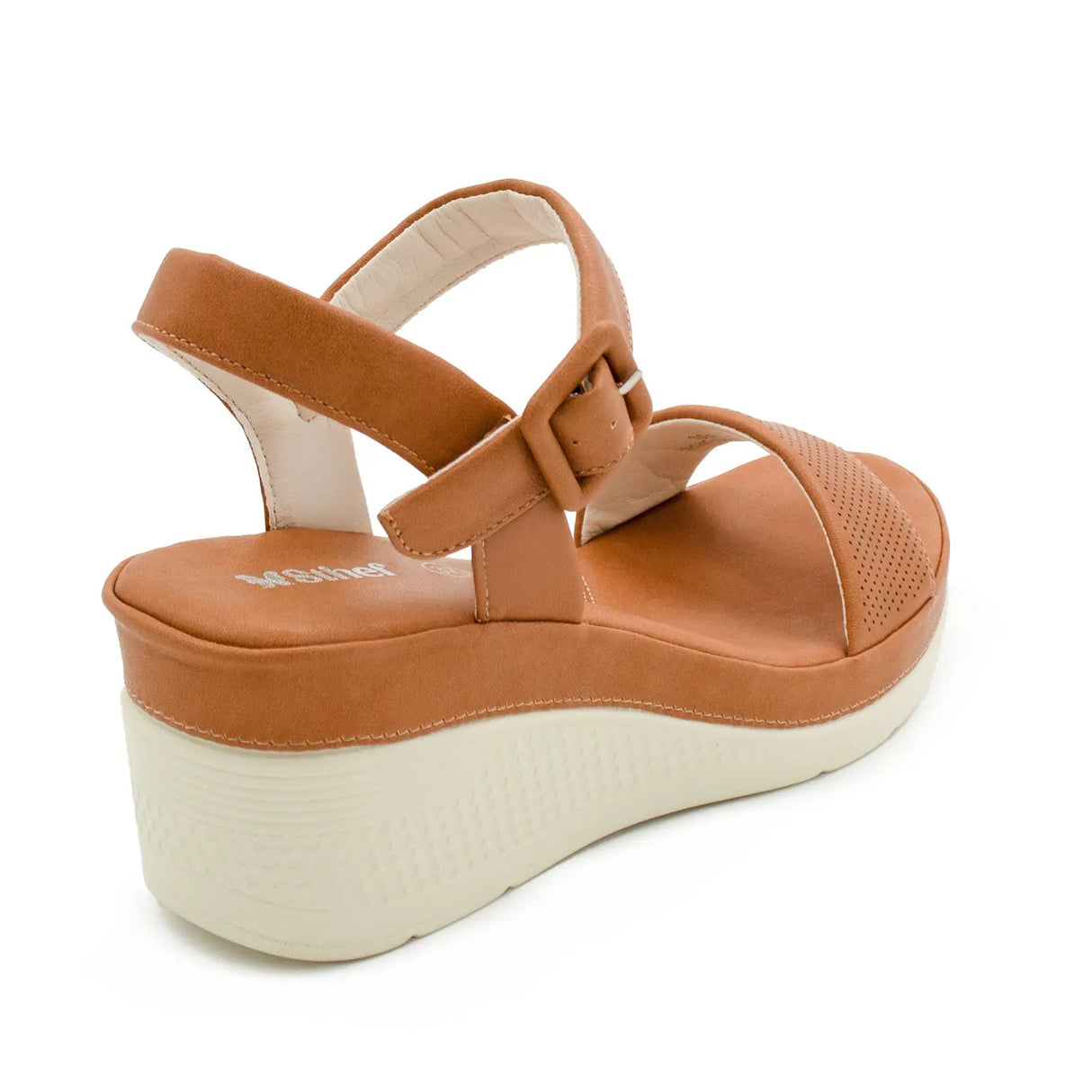 SANDALIA MUJER STHEF CASUAL MARRON 8003