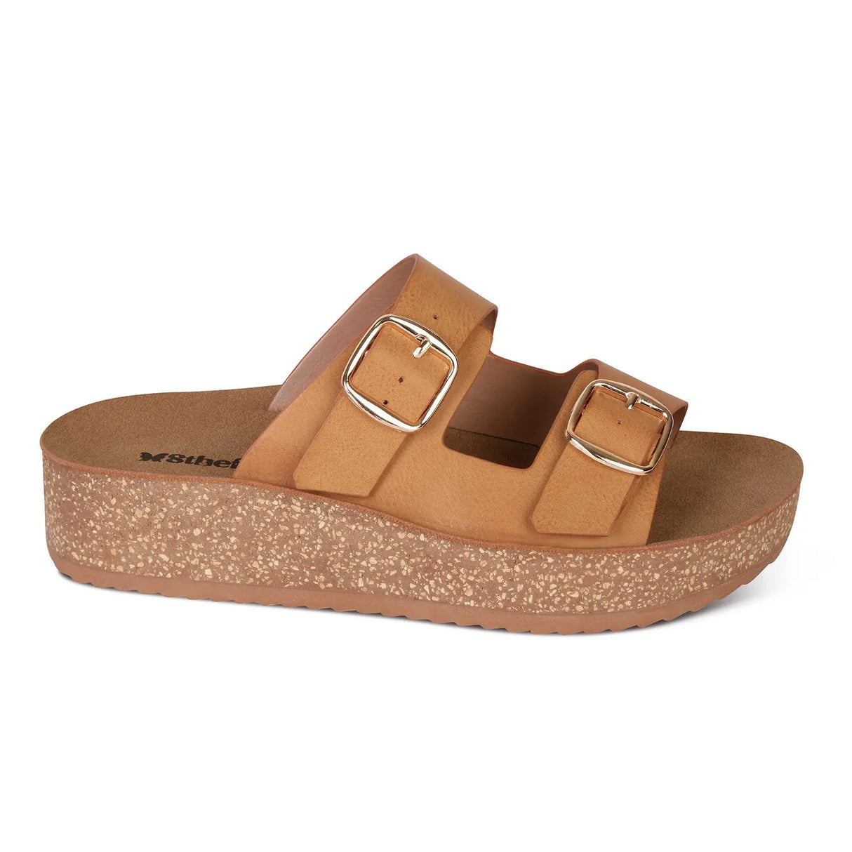 SANDALIA MUJER STHEF CASUAL MARRON 8018
