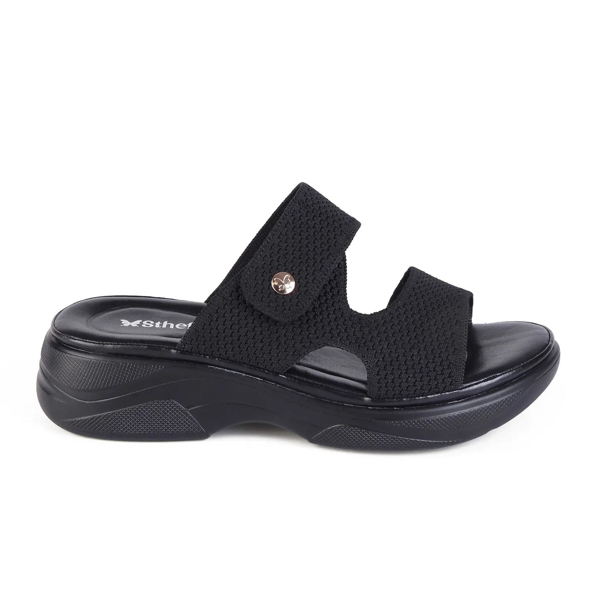 SANDALIA MUJER STHEF CASUAL NEGRO 7987