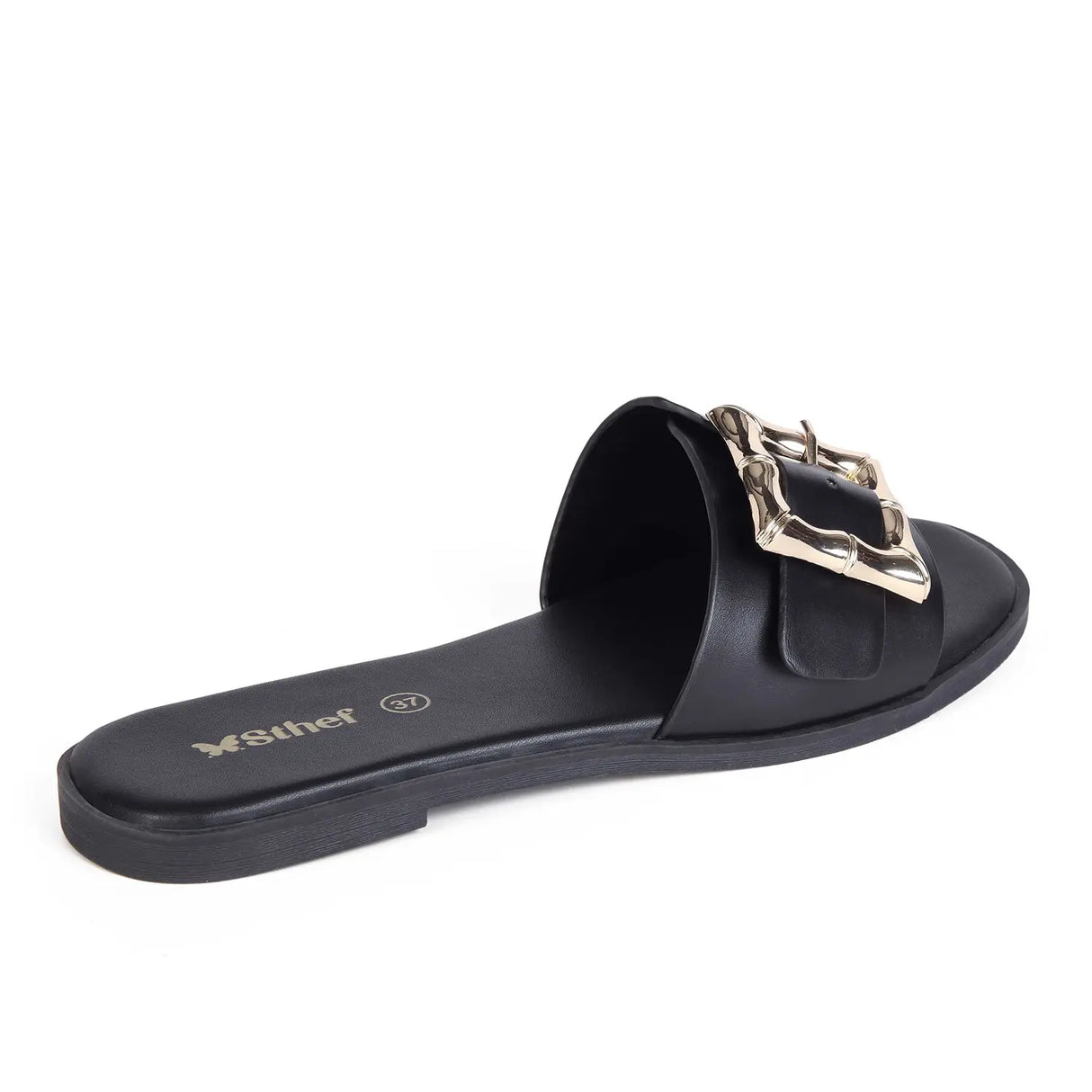 SANDALIA MUJER STHEF CASUAL NEGRO 8039