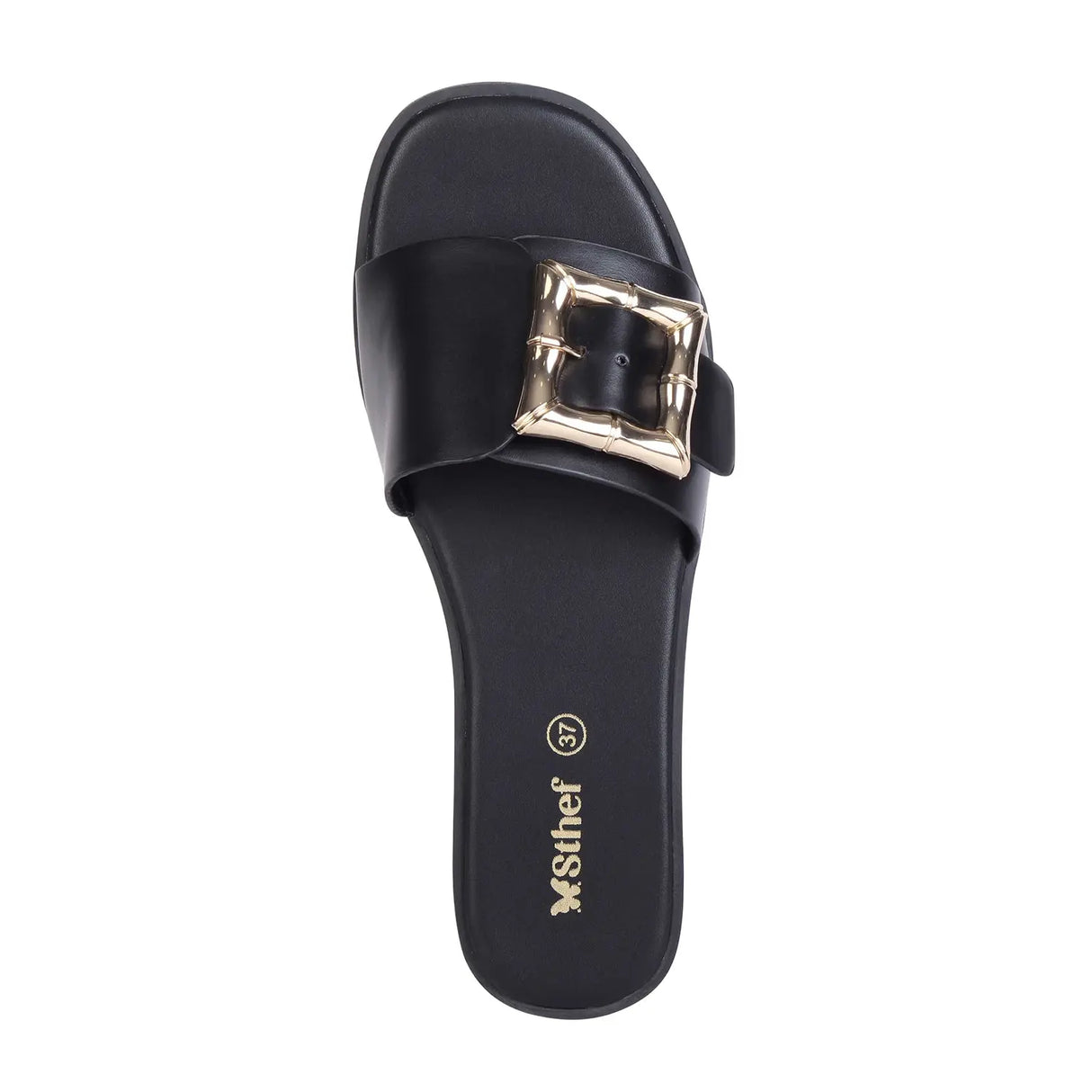 SANDALIA MUJER STHEF CASUAL NEGRO 8039