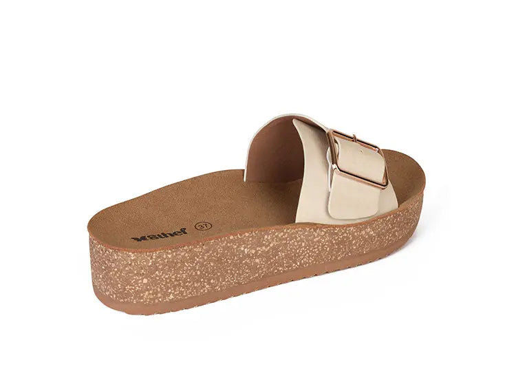 SANDALIA MUJER STHEF CASUAL OFF WHITE 8019