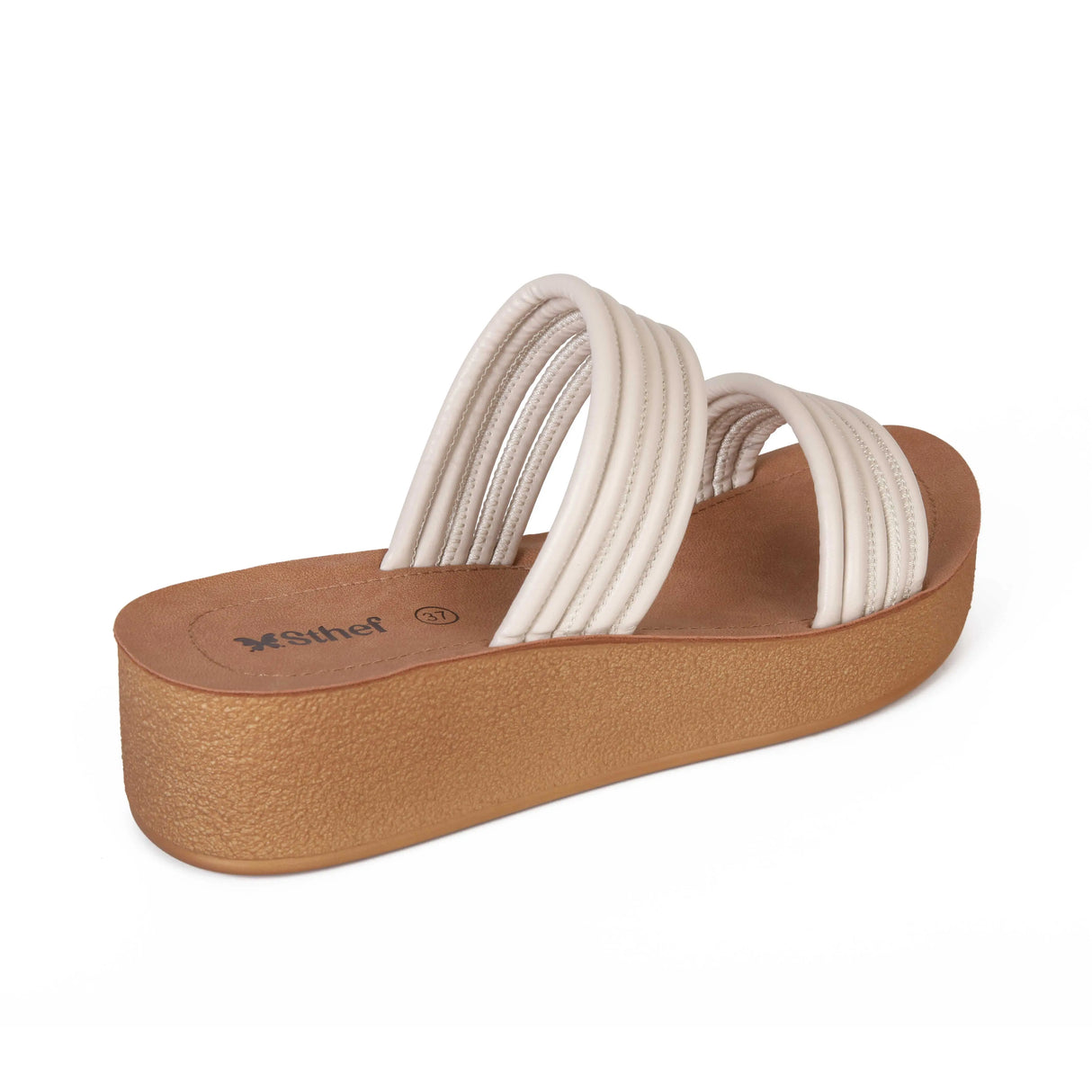 SANDALIA MUJER STHEF CASUAL OFF WHITE 8022