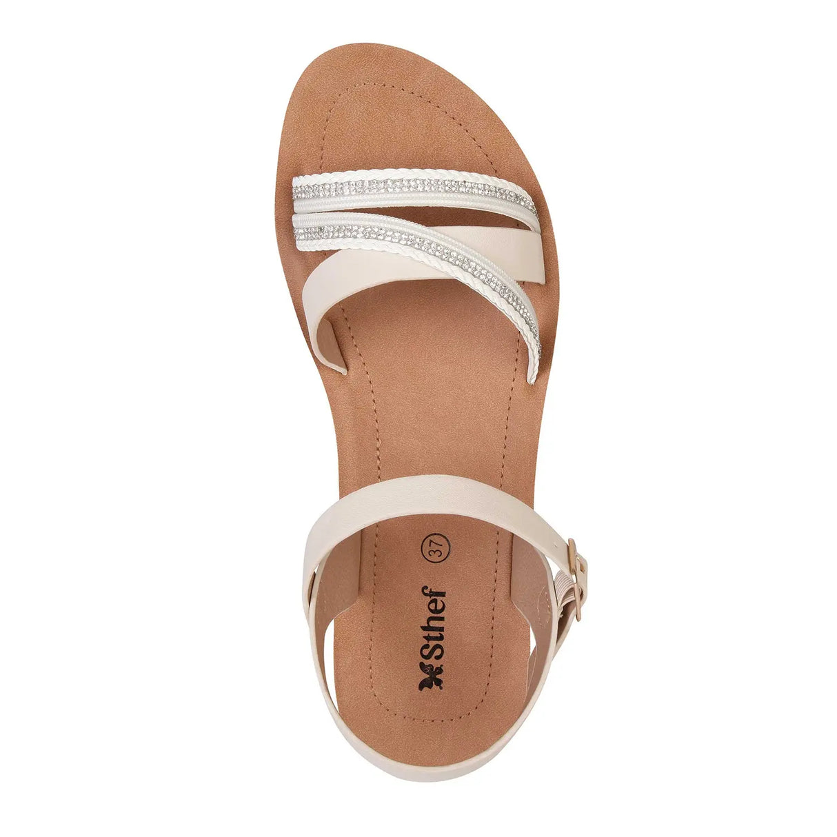 SANDALIA MUJER STHEF CASUAL OFF WHITE 8023