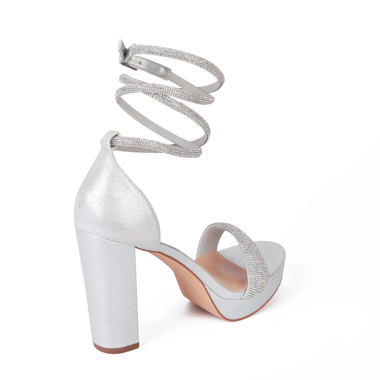 SANDALIA MUJER STHEF FIESTA PLATA 7991