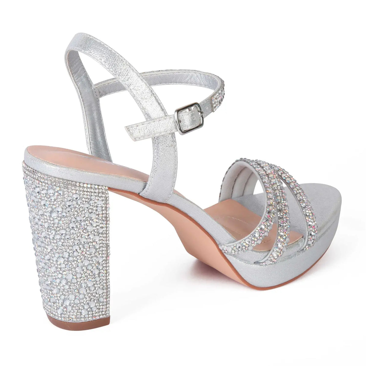 SANDALIA MUJER STHEF FIESTA PLATA 7994