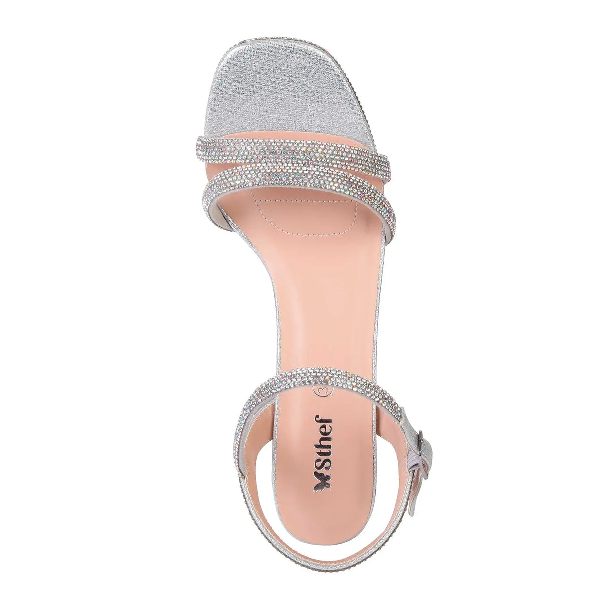 SANDALIA MUJER STHEF FIESTA PLATA 7995