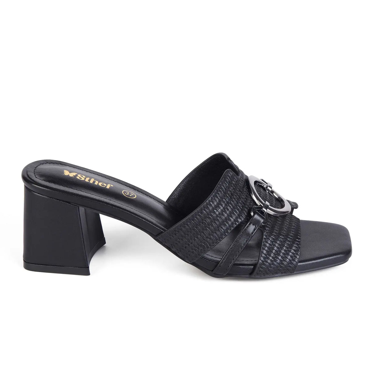 SANDALIA MUJER STHEF VESTIR NEGRO 8045