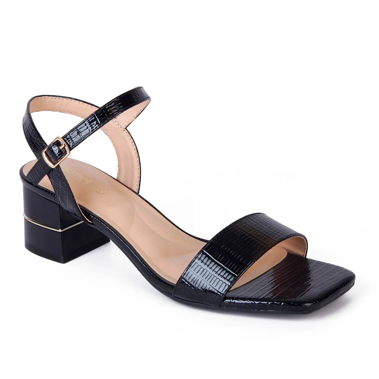 SANDALIA MUJER STHEF VESTIR NEGRO CHAROL 8026