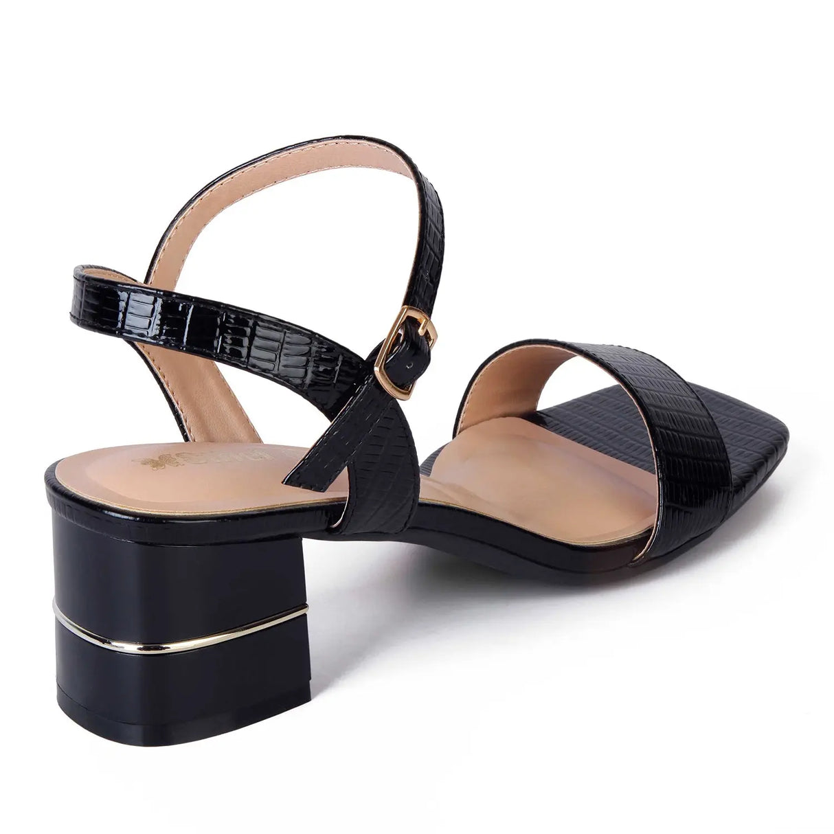 SANDALIA MUJER STHEF VESTIR NEGRO CHAROL 8026