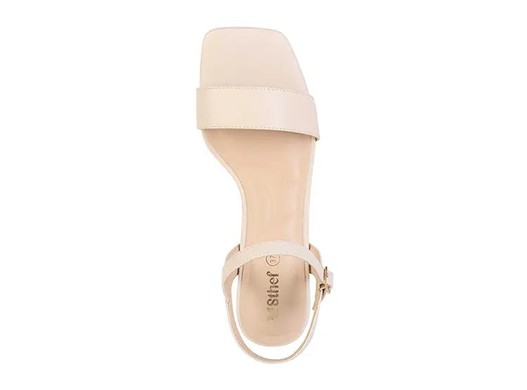 SANDALIA MUJER STHEF VESTIR VAINILLA 8026