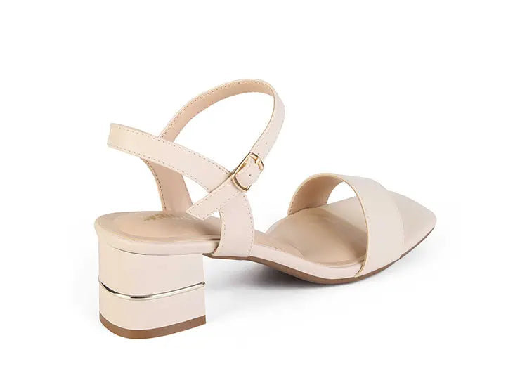 SANDALIA MUJER STHEF VESTIR VAINILLA 8026