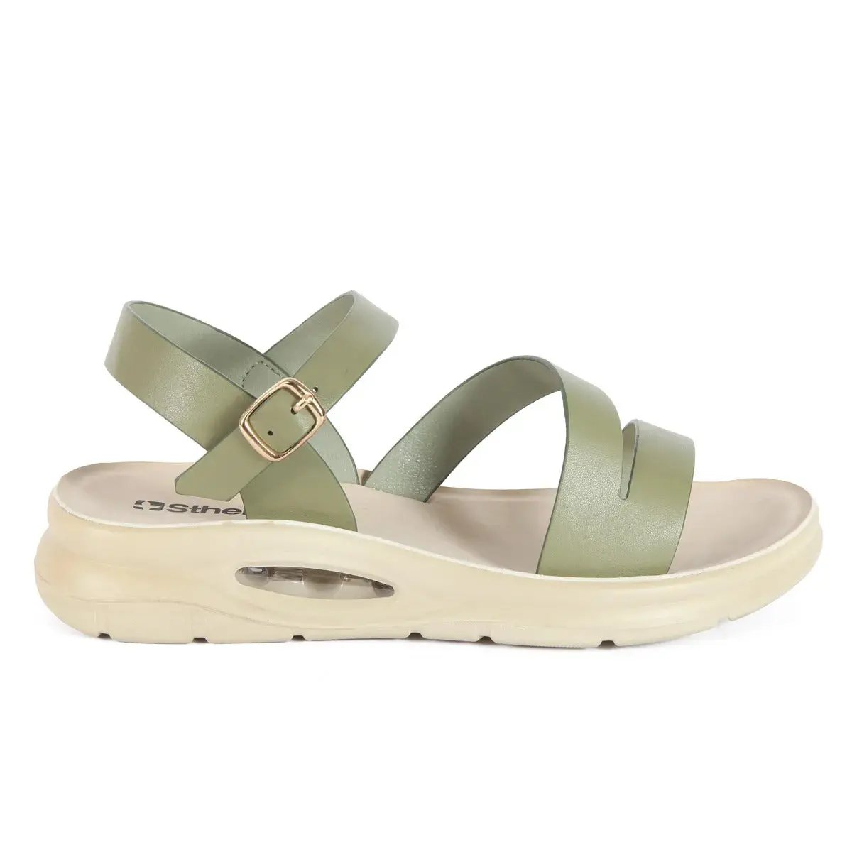 SANDALIA MUJER STHEF CASUAL OLIVO 7516 SNTC Sthef