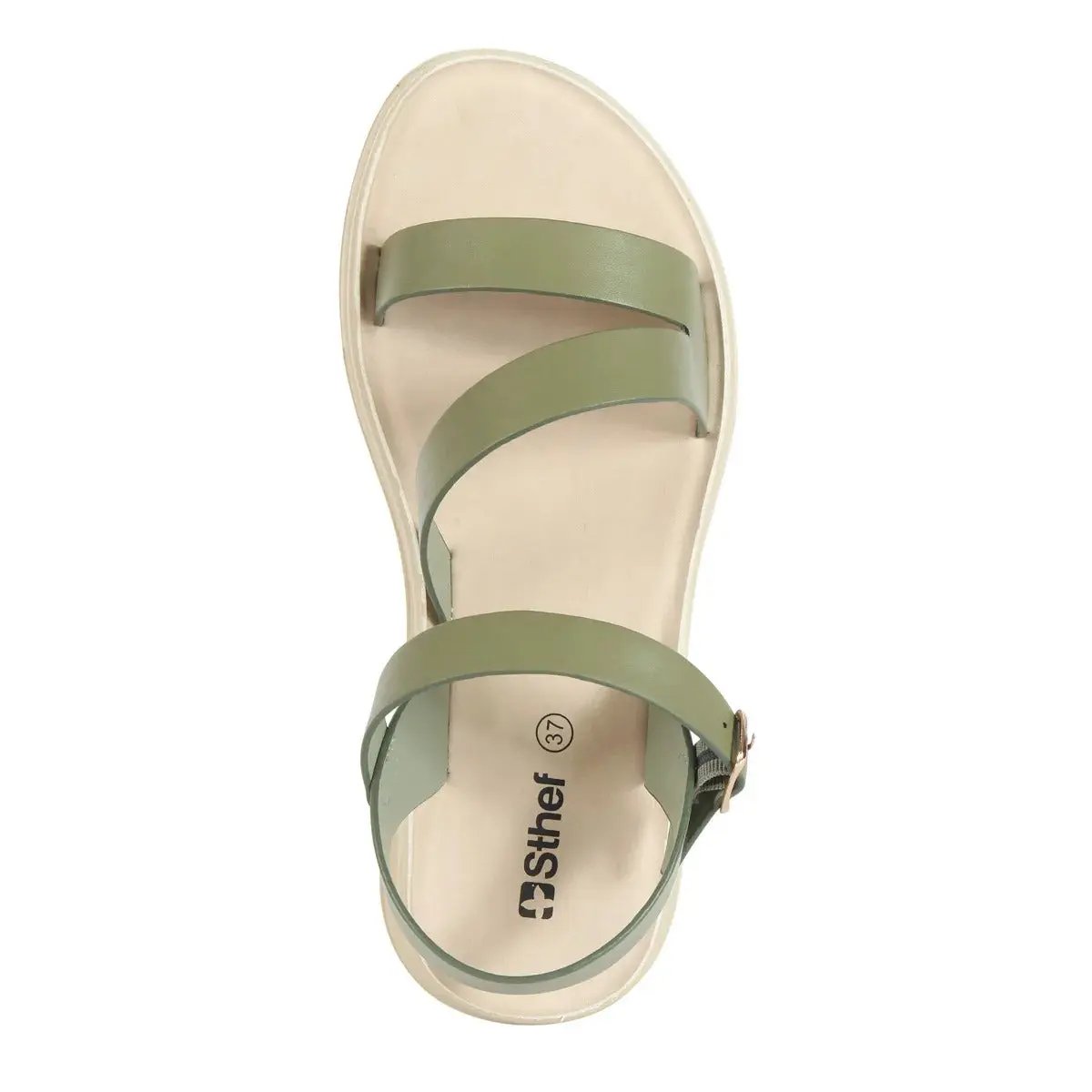 SANDALIA MUJER STHEF CASUAL OLIVO 7516 SNTC Sthef