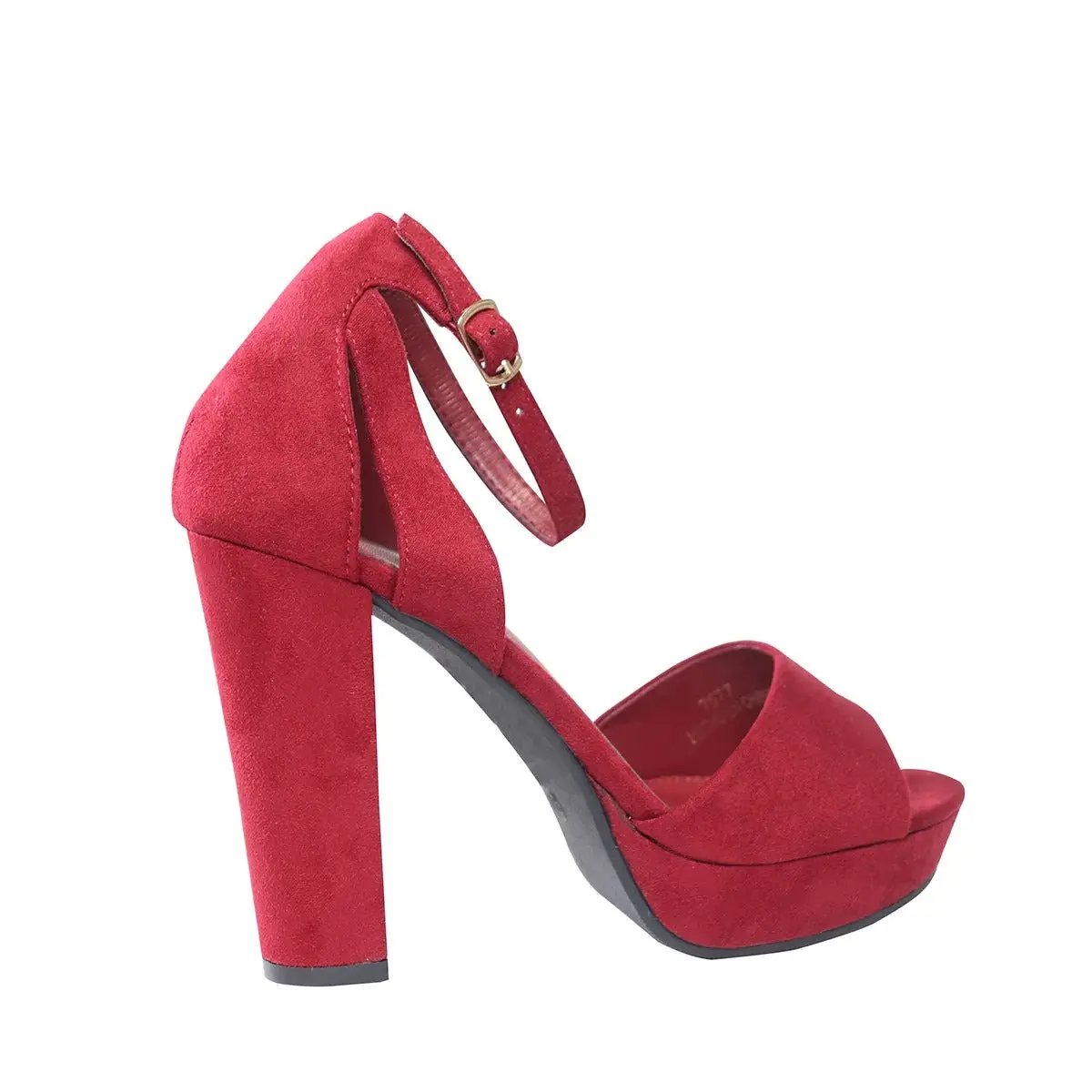 SANDALIA MUJER STHEF VESTIR BURGUNDY 7577 Sthef