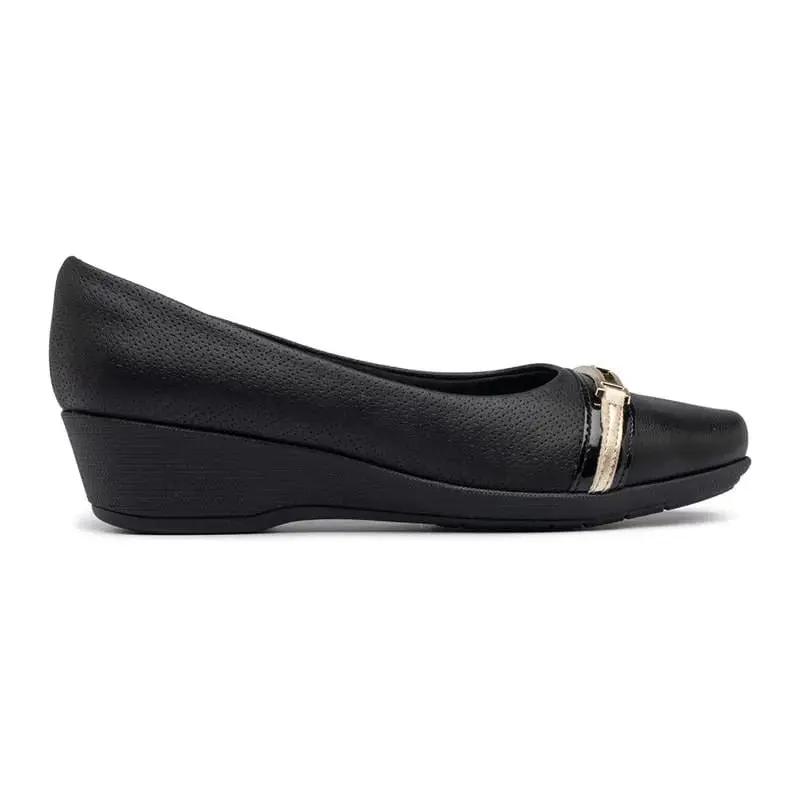 ZAPATO MUJER PICCADILLY CASUAL PRETO/PRETO/PRETO/OURO 14322800000002 Piccadilly