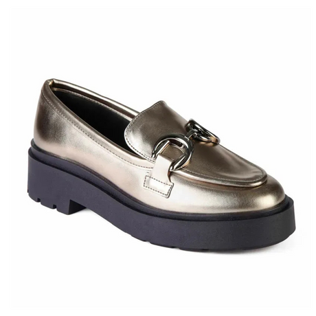 MOCASIN MUJER MIKAELA PRATA VELHO 20055-15 Mikaela