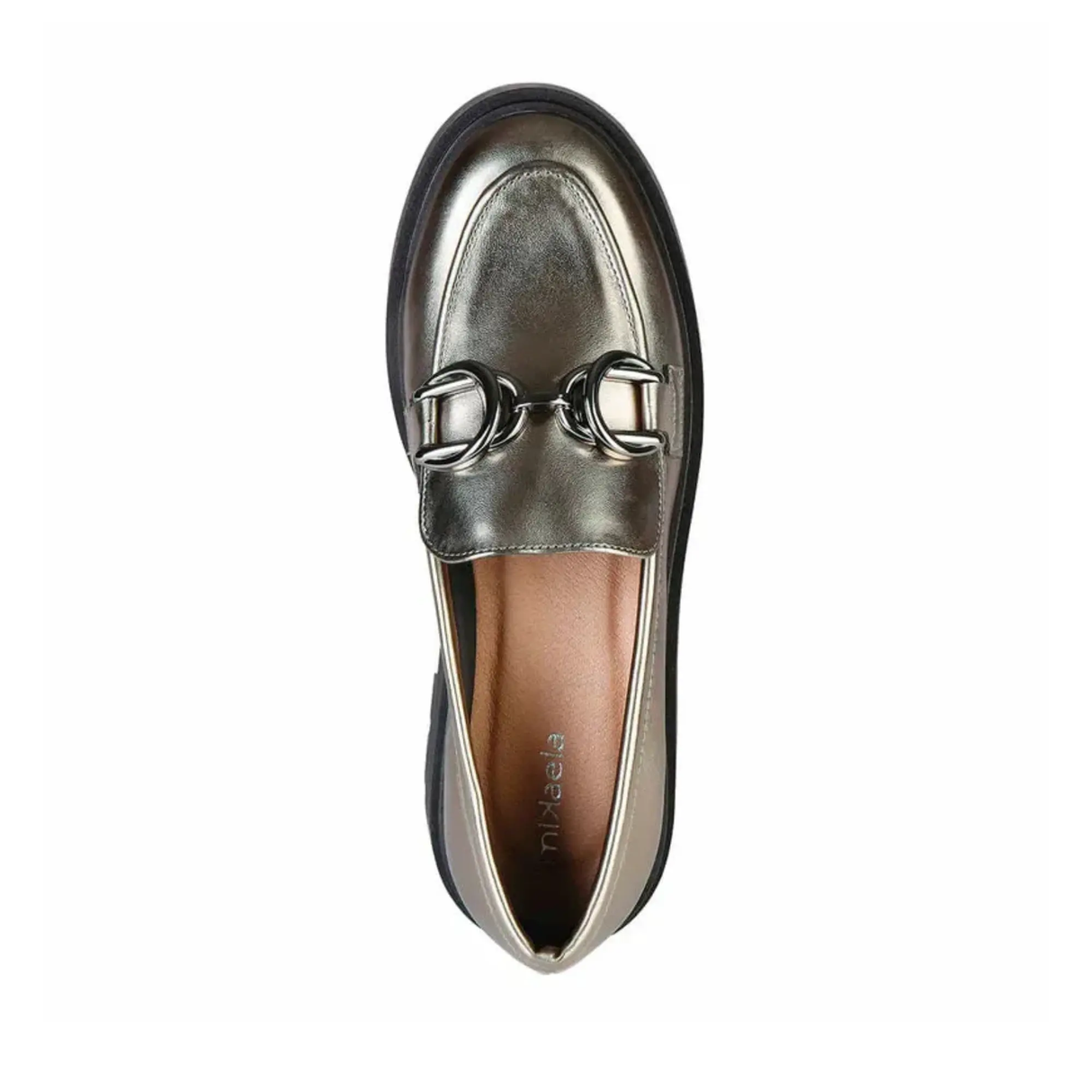 MOCASIN MUJER MIKAELA PRATA VELHO 20055-15 Mikaela