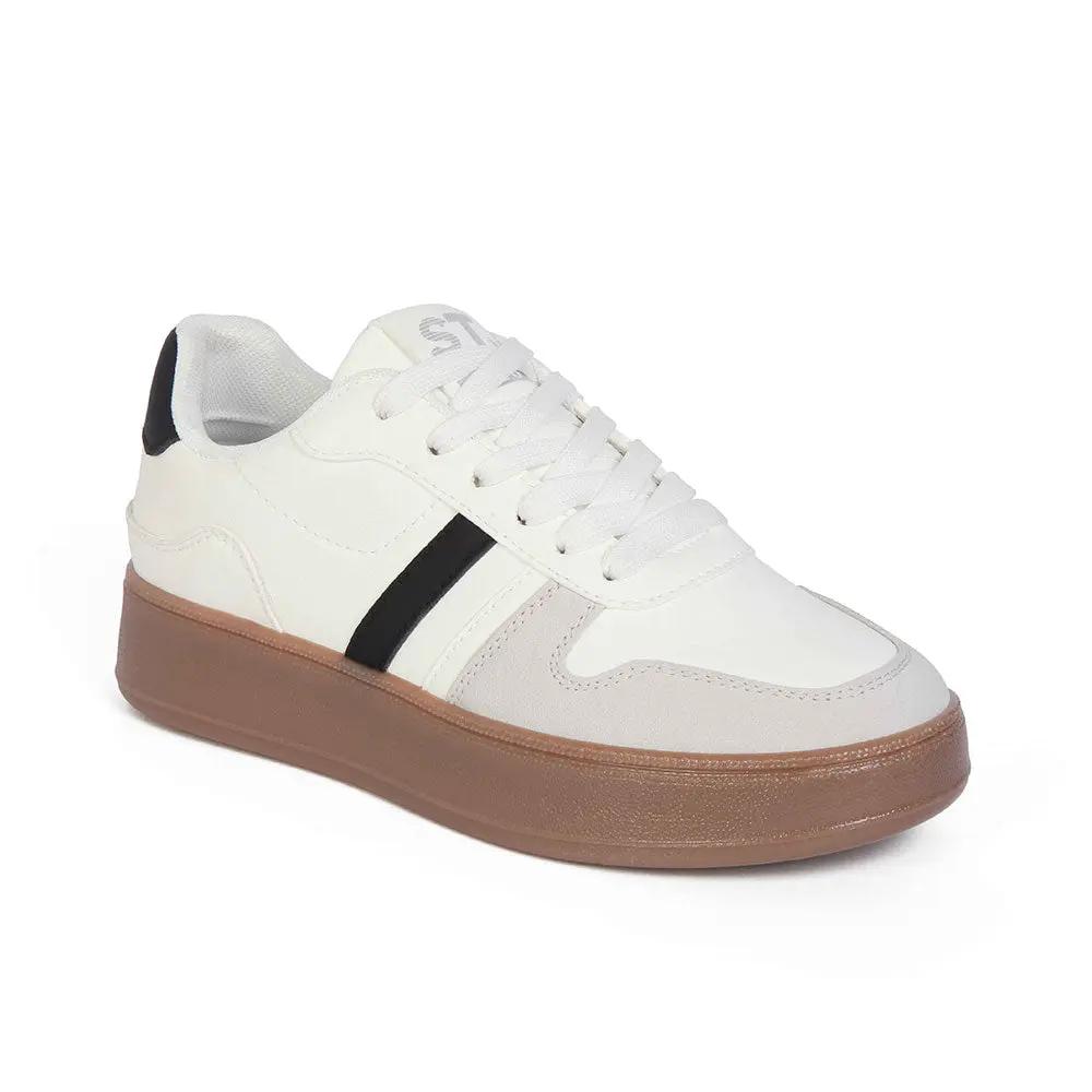 ZAPATILLA MUJER STHEF CASUAL BLANCO/NEGRO 8127 Sthef