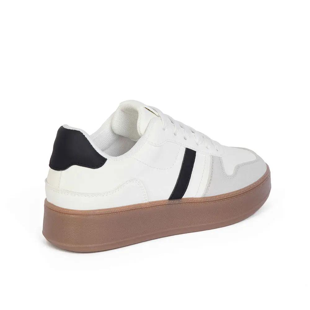 ZAPATILLA MUJER STHEF CASUAL BLANCO/NEGRO 8127 Sthef