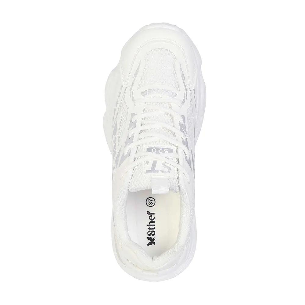 ZAPATILLA MUJER STHEF TRENDY BLANCO/PLATA 8125 Sthef
