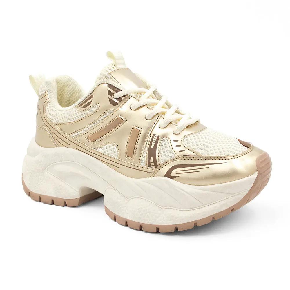 ZAPATILLA MUJER STHEF TRENDY DORADO 8123 Sthef