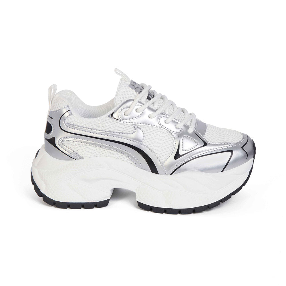 Zapatilla Trendy Mujer 8124 Plata Sthef Sthef