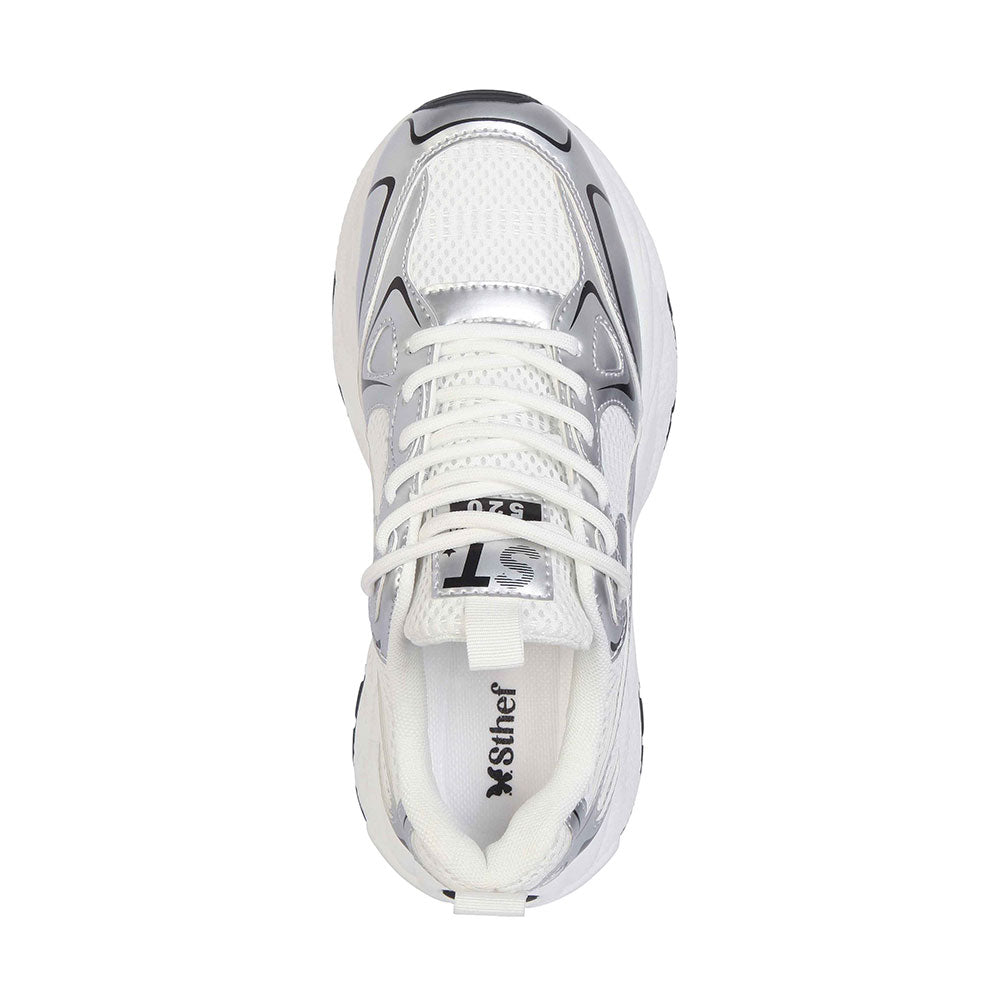 Zapatilla Trendy Mujer 8124 Plata Sthef Sthef