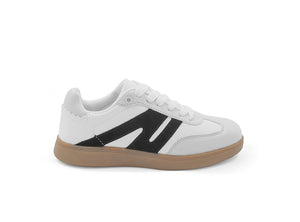 ZAPATILLA MUJER STHEF CASUAL WHITE/BLACK 7977