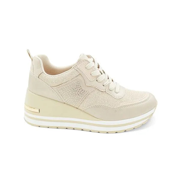 Zapatillas Urbanas Mujer 7604 BEIGE-STHEF