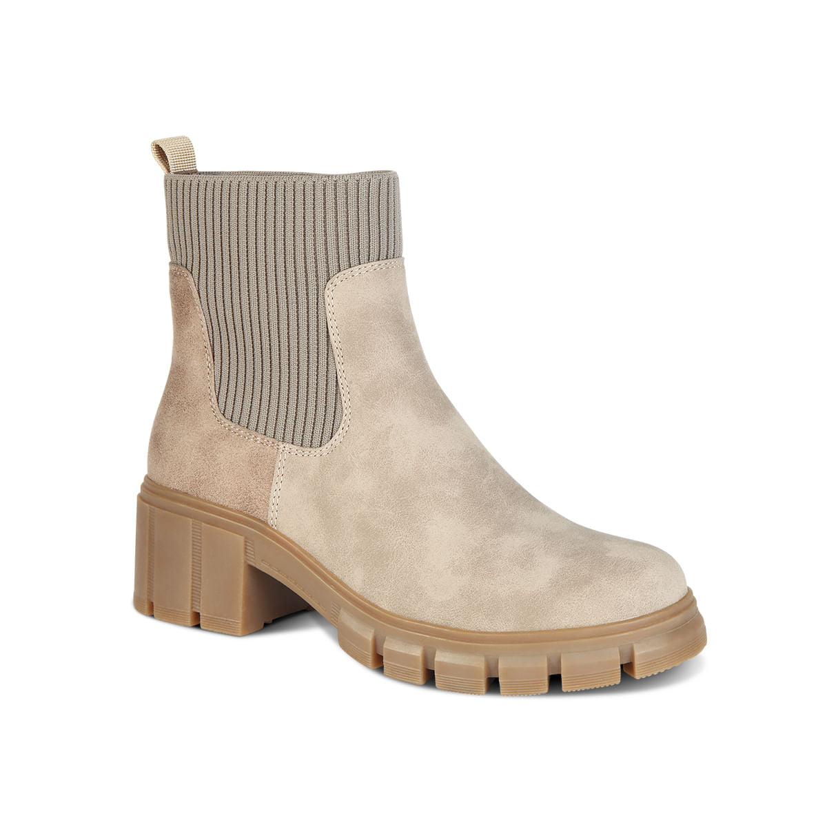 Botines Combat Mujer 7634 BEIGE-STHEF