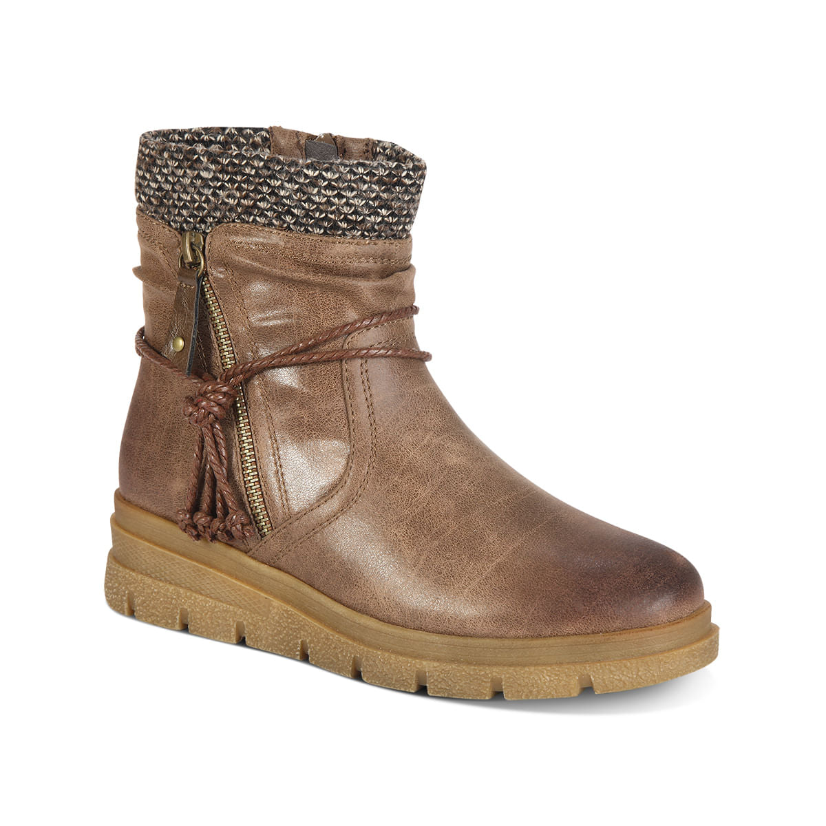 Botines Combat Mujer 7643 TAUPE-STHEF